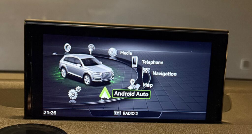 Android Auto enabled in Audi Q7 MMI menu