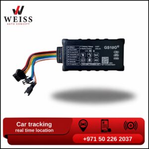 Real-time car GPS tracker with app control and engine cutoff in Dubai by Weiss Auto Concept
