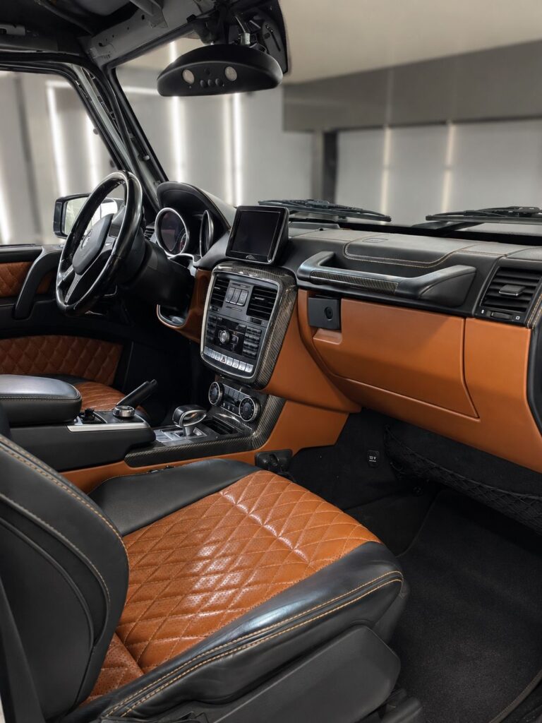 Original W463 interior of Mercedes G63 before conversion in Dubai