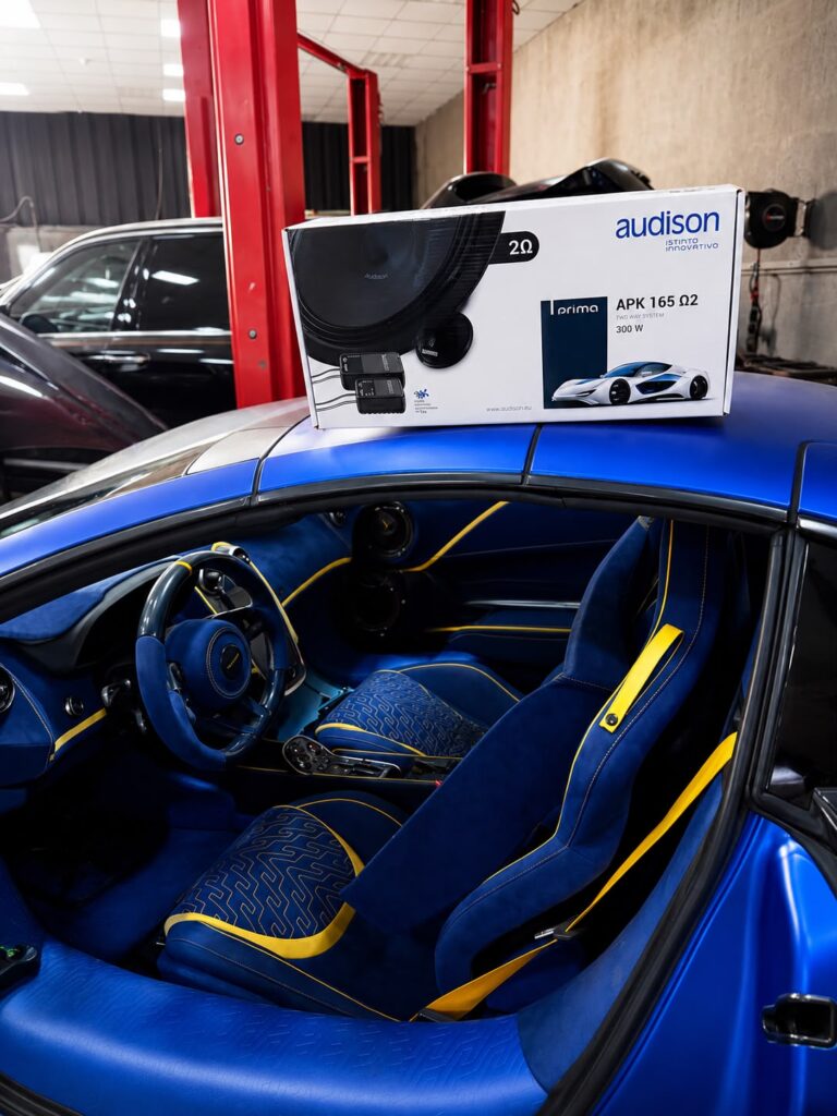 Audison Prima speaker system for a McLaren 720S sound upgrade in Dubai